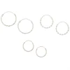 Sterling Silver Graduated Hoop Earrings - 3 Pack