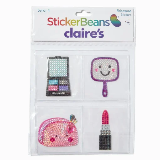 StickerBeans® x Claire's Makeup Rhinestone Sticker Set - 4 Pack