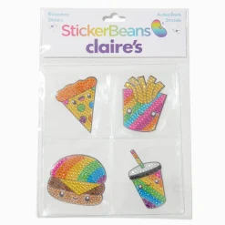StickerBeans® x Claire's Rainbow Food Rhinestone Sticker Set - 4 Pack