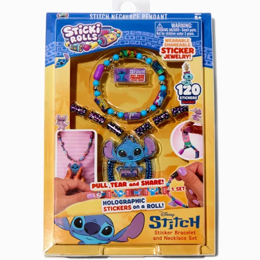 Sticki Rolls™ x Disney Stitch Sticker Bracelet & Necklace Kit - Styles Vary