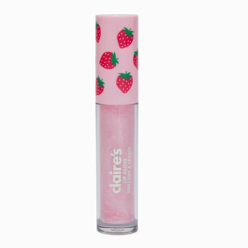 Strawberry Flavored Pink Lip Gloss Wand