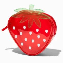 Strawberry Transparent Makeup Bag