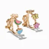 Summer Motif Clip-On Hoop Earrings