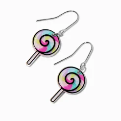 Swirl Lollipop Drop Earrings