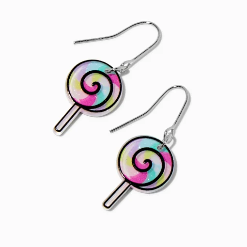 Swirl Lollipop Drop Earrings