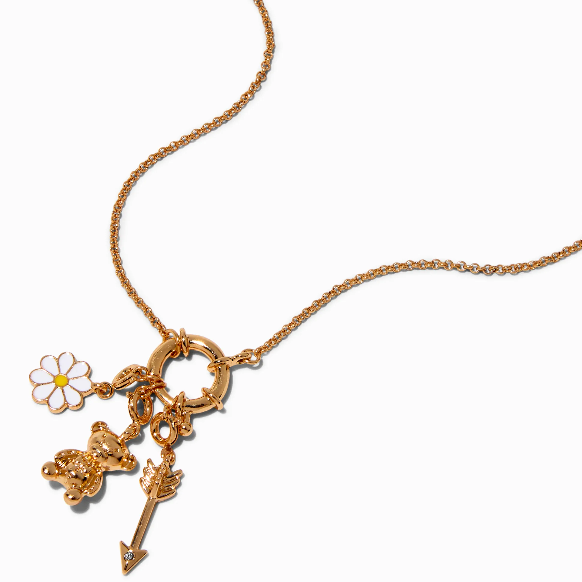 T H E M E x Claire's Girly Gold-tone Rope Chain Charm Necklace