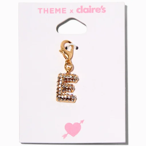 T H E M E x Claire's Gold-tone E Initial Charm