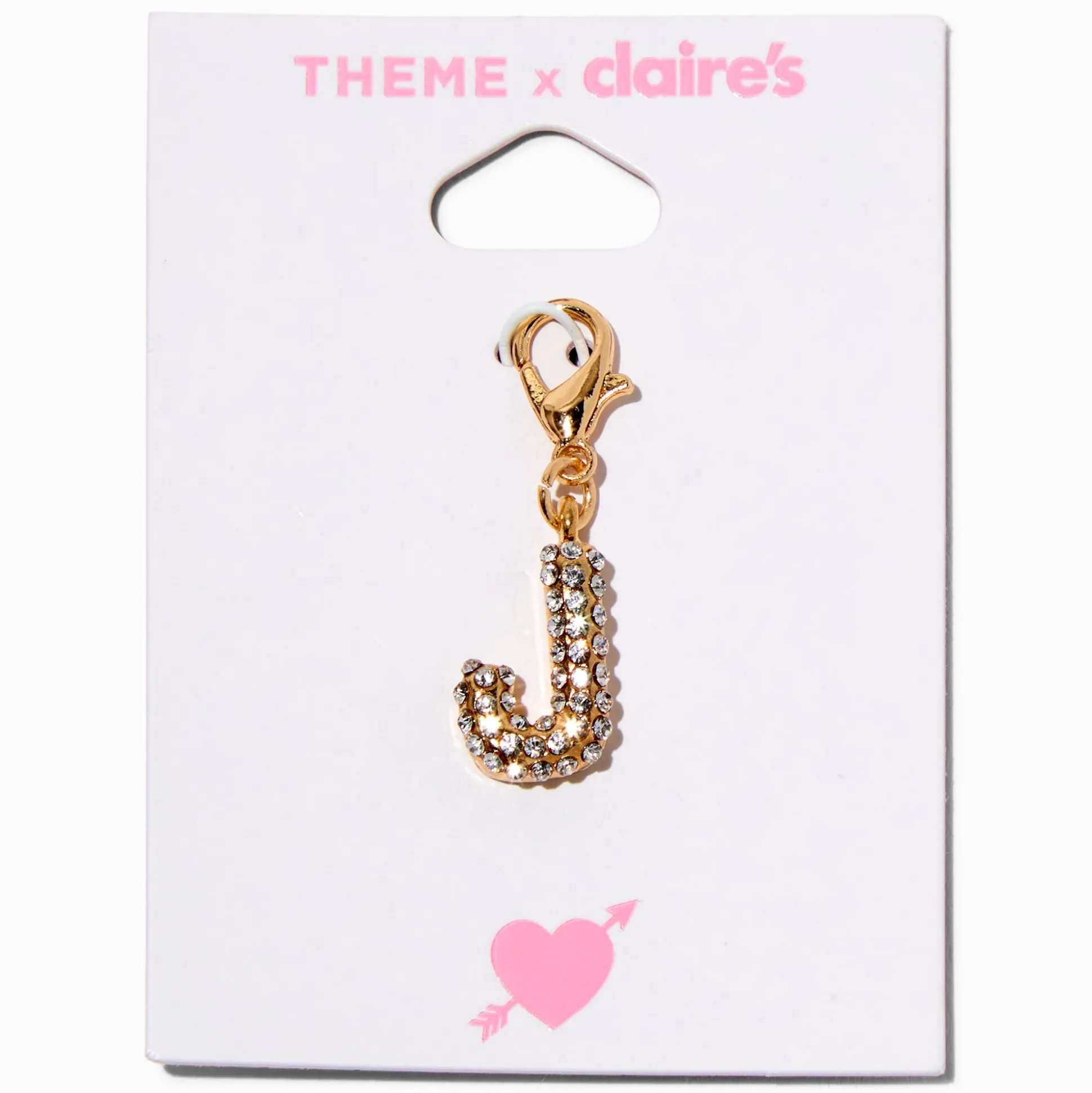 T H E M E x Claire's Gold-tone J Initial Charm