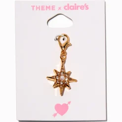 T H E M E x Claire's Gold-tone Pavé Starburst Charm