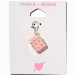 T H E M E x Claire's Pink Dice Charm