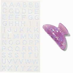 T H E M E x Claire's Purple DIY Hair Claw