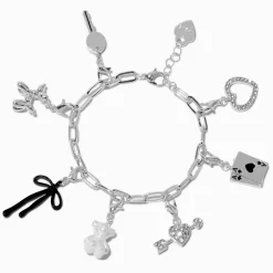 T H E M E x Claire's Silver-tone Bold Charm Bracelet