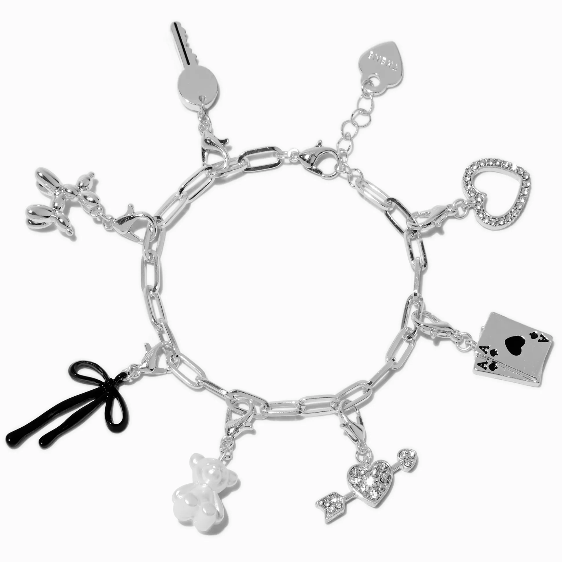 T H E M E x Claire's Silver-tone Bold Charm Bracelet