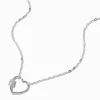 T H E M E x Claire's Silver-tone Heart Carabiner Necklace