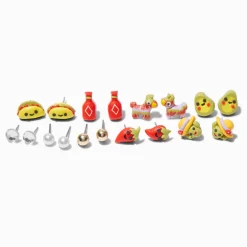 Taco Cactus Stud Earrings - 9 Pack