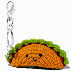 Taco Crocheted Keychain