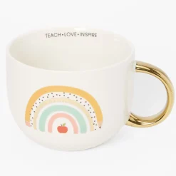 Teach Love Inspire Rainbow Ceramic Mug