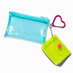 Teal & Green Clear Coin Purse Set - 2 Pack