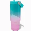 Teal & Pink Ombré Stainless Steel Water Bottle