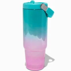 Teal & Pink Ombré Stainless Steel Water Bottle