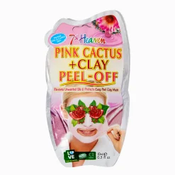 7th Heaven Pink Cactus & Clay Peel Off Face Mask