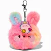 Tie Dye Bunny Plush Keychain