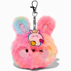 Tie Dye Bunny Plush Keychain