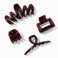 Tortoiseshell Mixed Hair Claws - 4 Pack