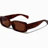 Tortoiseshell Rectangle Sunglasses