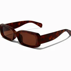 Tortoiseshell Rectangle Sunglasses