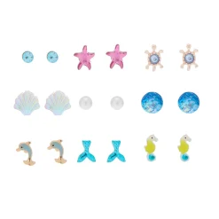 Under The Sea Stud Earrings - 9 Pack