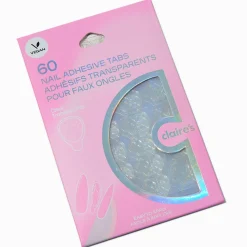 Vegan Faux Nail Clear Adhesive Tabs - 60 Pack