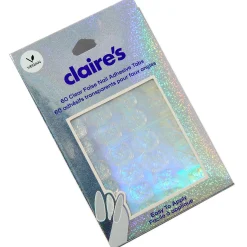 Vegan Faux Nail Clear Adhesive Tabs - 60 Pack