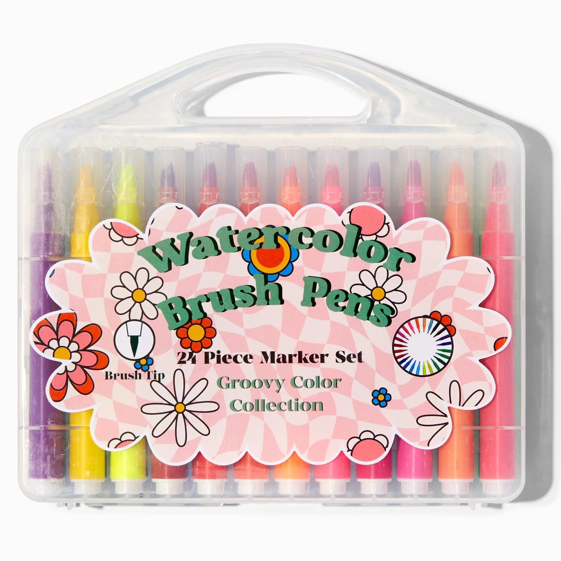 Watercolor Brush Tip Marker Set - 24 Pack