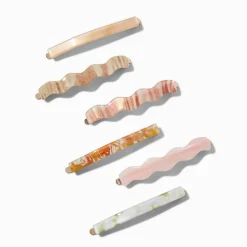 Wavy Boho Bobby Pins - 6 Pack