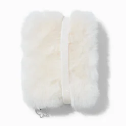 White Furry Mini Journal Notebook