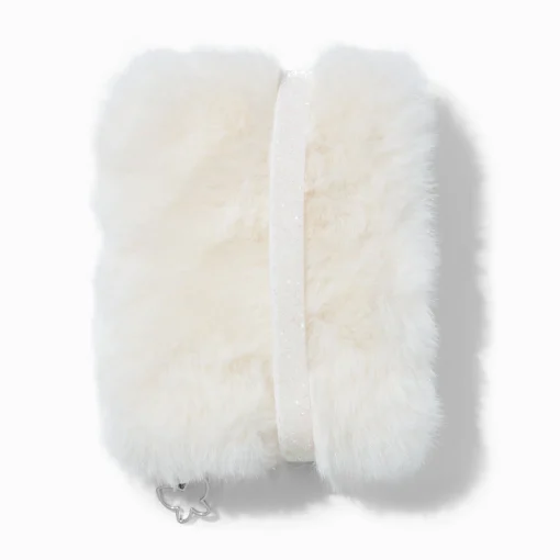 White Furry Mini Journal Notebook