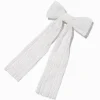 White Lace Hair Bow Clip