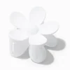 White Matte Flower Hair Claw