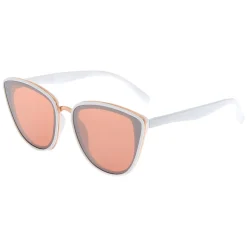 White Mod Cat Eye Sunglasses