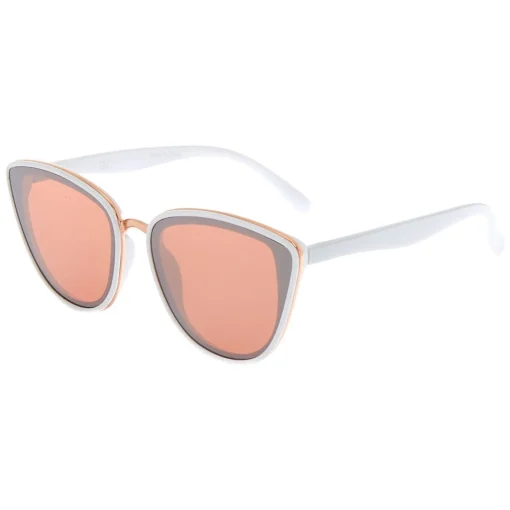 White Mod Cat Eye Sunglasses