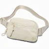White Nylon Belt Bag