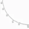 White Pearl Confetti Charm Necklace