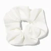 White Satin Hair Scrunchie