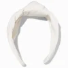White Silk Knotted Headband