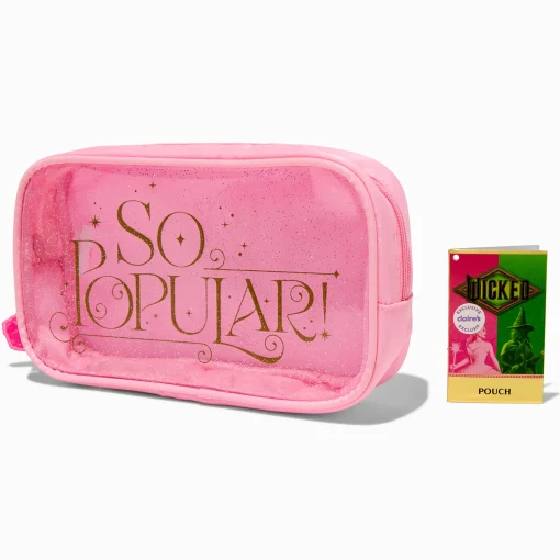 Wicked™ Claire's Exclusive "So Popular" Pink Makeup Bag