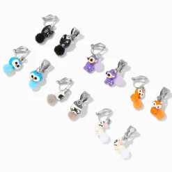 Woodland Creature Clip-on Drop Earrings - 6 Pack