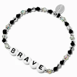 ''Brave'' Beaded Stretch Bracelet