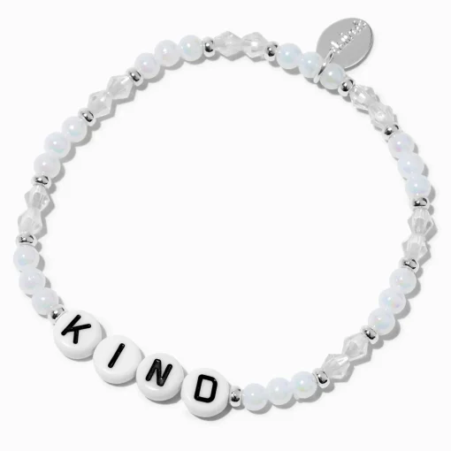 ''Kind'' Beaded Stretch Bracelet
