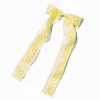 Yellow Lace Satin Hair Bow Clip